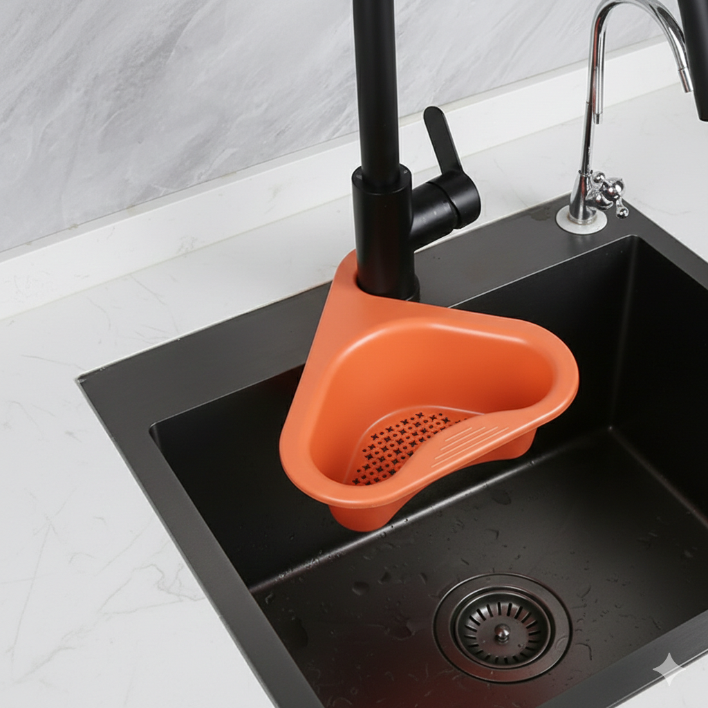 Kitchen Sink Organizer (Pack of 2) – Space-Saving Rack for Sponge, Soap & Sink Storage