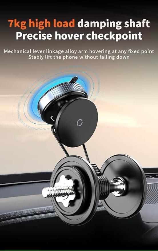 Magnetic Phone Holder – Strong Suction Mount for Car Dashboard, Desk & Hands-Free Use