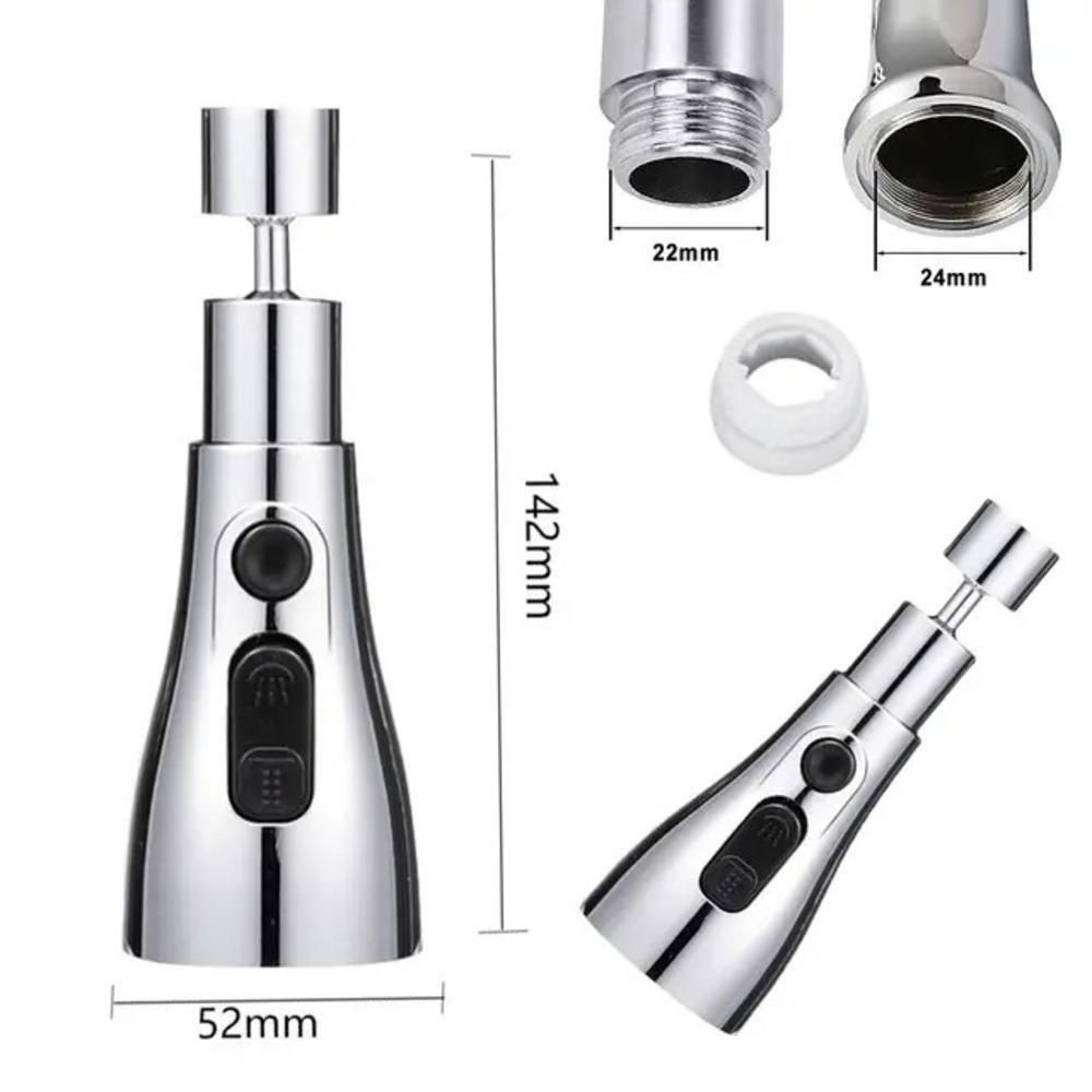 3-Mode Kitchen Faucet Extender – Splash Filter Tap Attachment for Easy Sink Cleaning