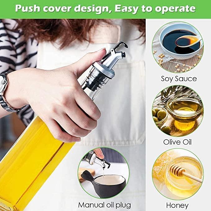 Leakproof Glass Oil Dispenser Bottle – Drip-Free Cooking Oil & Vinegar Pourer for Kitchen