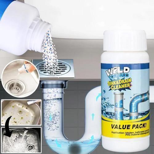 Powerful Sink & Drain Cleaner – Liquid Solution for Removing Kitchen & Bathroom Blockages