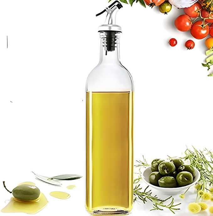 Leakproof Glass Oil Dispenser Bottle – Drip-Free Cooking Oil & Vinegar Pourer for Kitchen