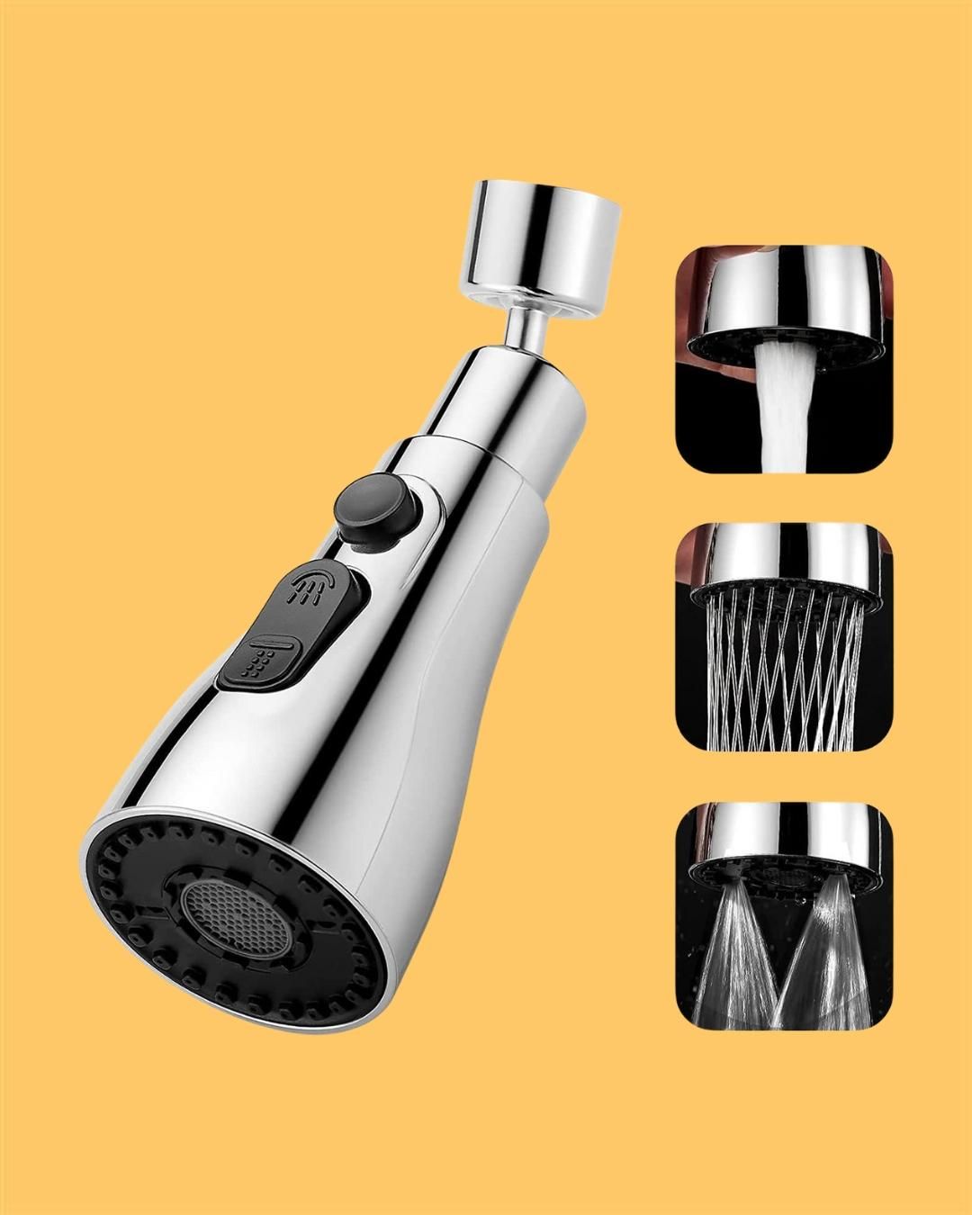 3-Mode Kitchen Faucet Extender – Splash Filter Tap Attachment for Easy Sink Cleaning