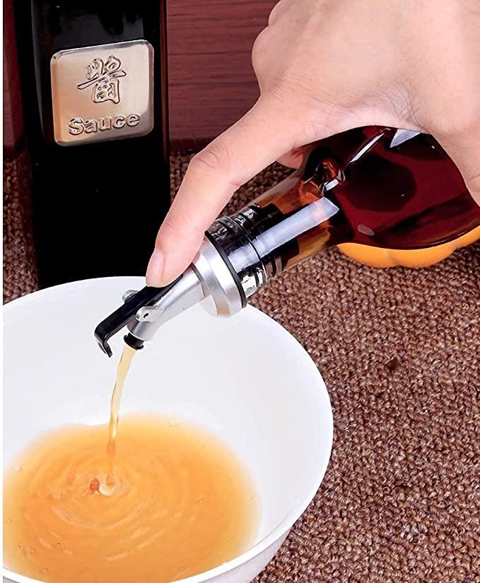 Leakproof Glass Oil Dispenser Bottle – Drip-Free Cooking Oil & Vinegar Pourer for Kitchen