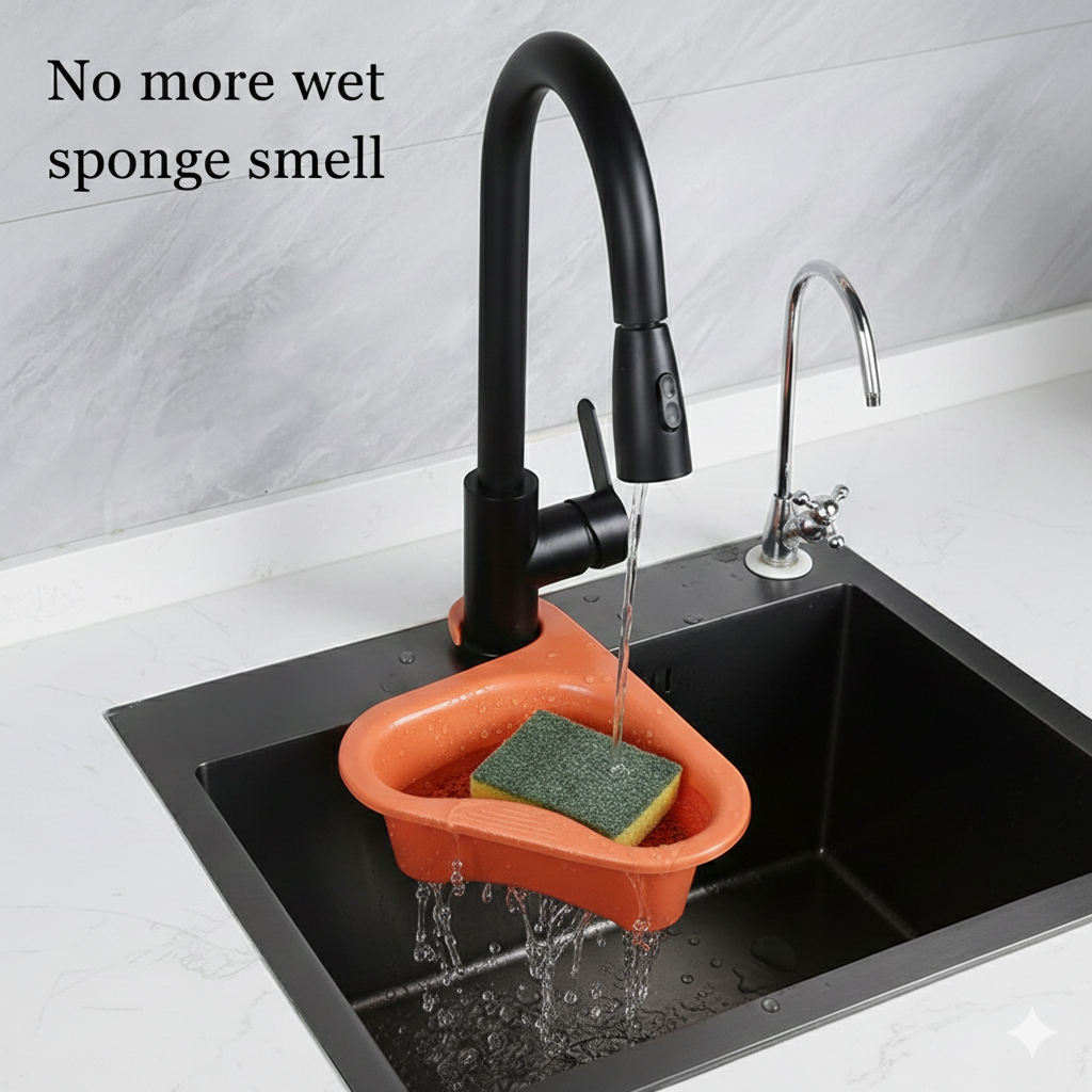 Kitchen Sink Organizer (Pack of 2) – Space-Saving Rack for Sponge, Soap & Sink Storage