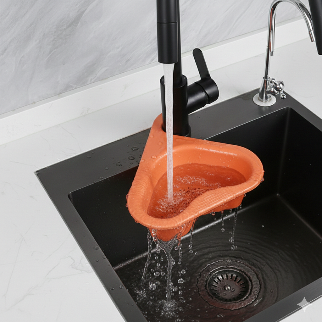 Kitchen Sink Organizer (Pack of 2) – Space-Saving Rack for Sponge, Soap & Sink Storage