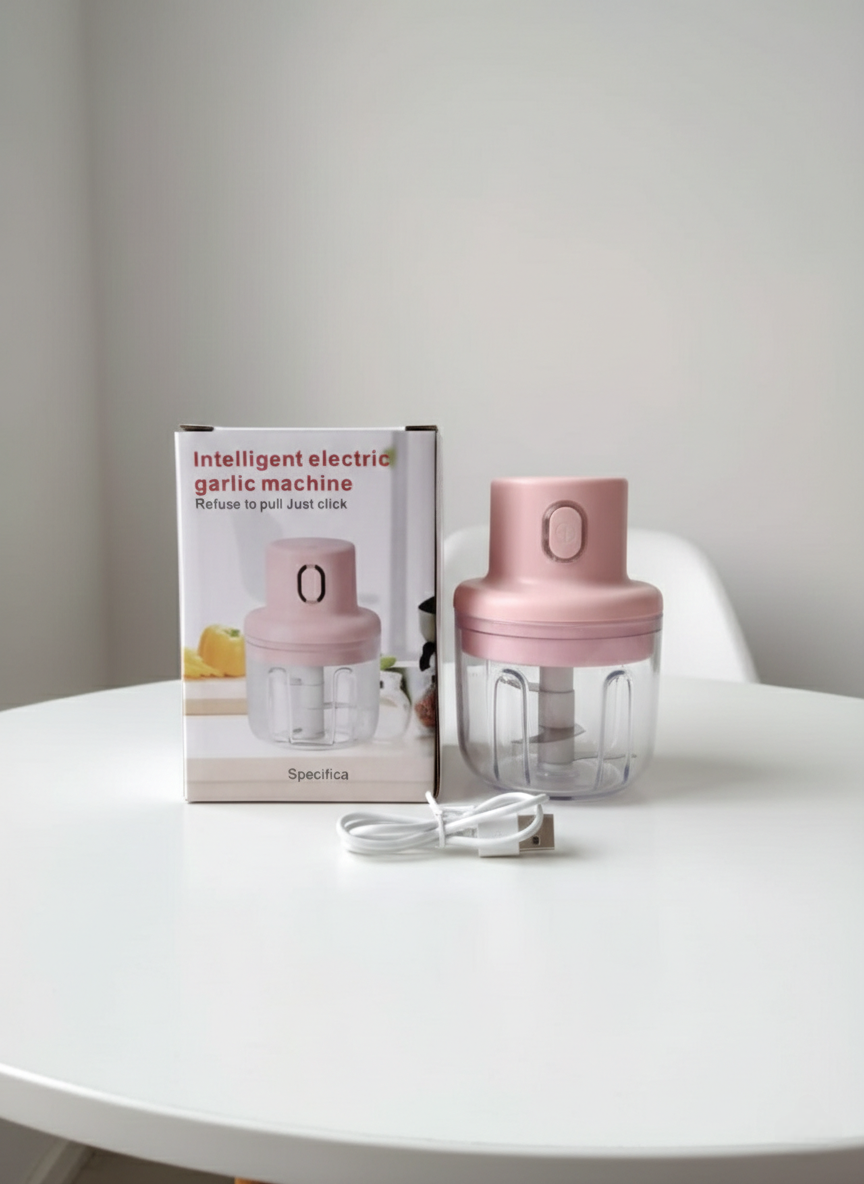 Electric Vegetable Chopper – USB Rechargeable Mini Cutter for Everyday Kitchen Use